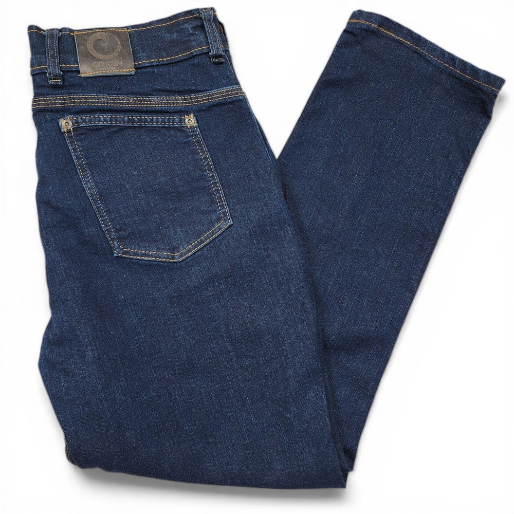 Origin Maine D68 Delta 68 Jeans Mens‎ 32x28 Indigo Dark Wash Stretch Made in USA